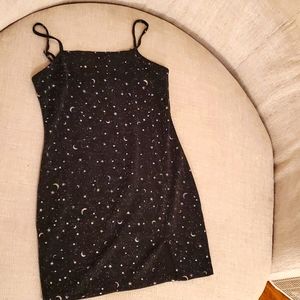 Zaful sparkle space mini dress size L